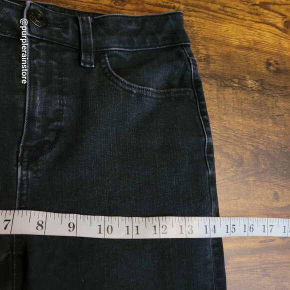 American Eagle Jeans 2 S Dream Jegging Hi Rise Stretch Tummy Control Black Wash - Picture 9 of 13